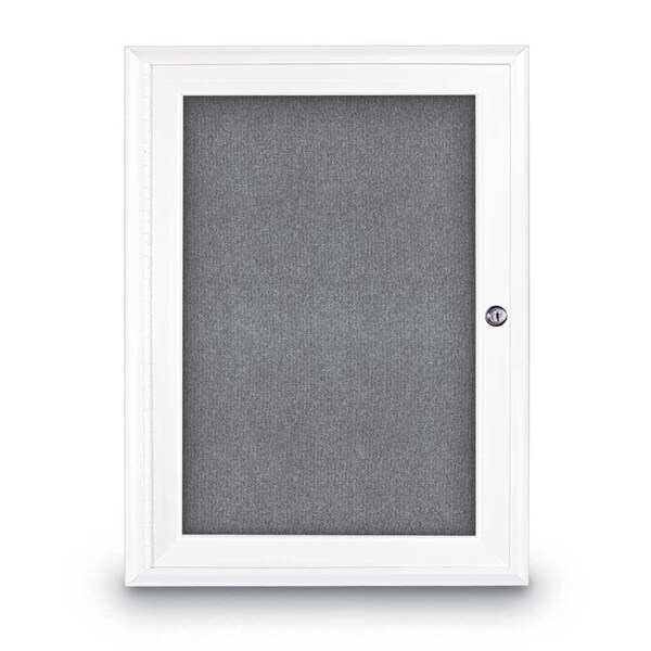 Sliding Door Indoor Enclosed Corkboard, 9